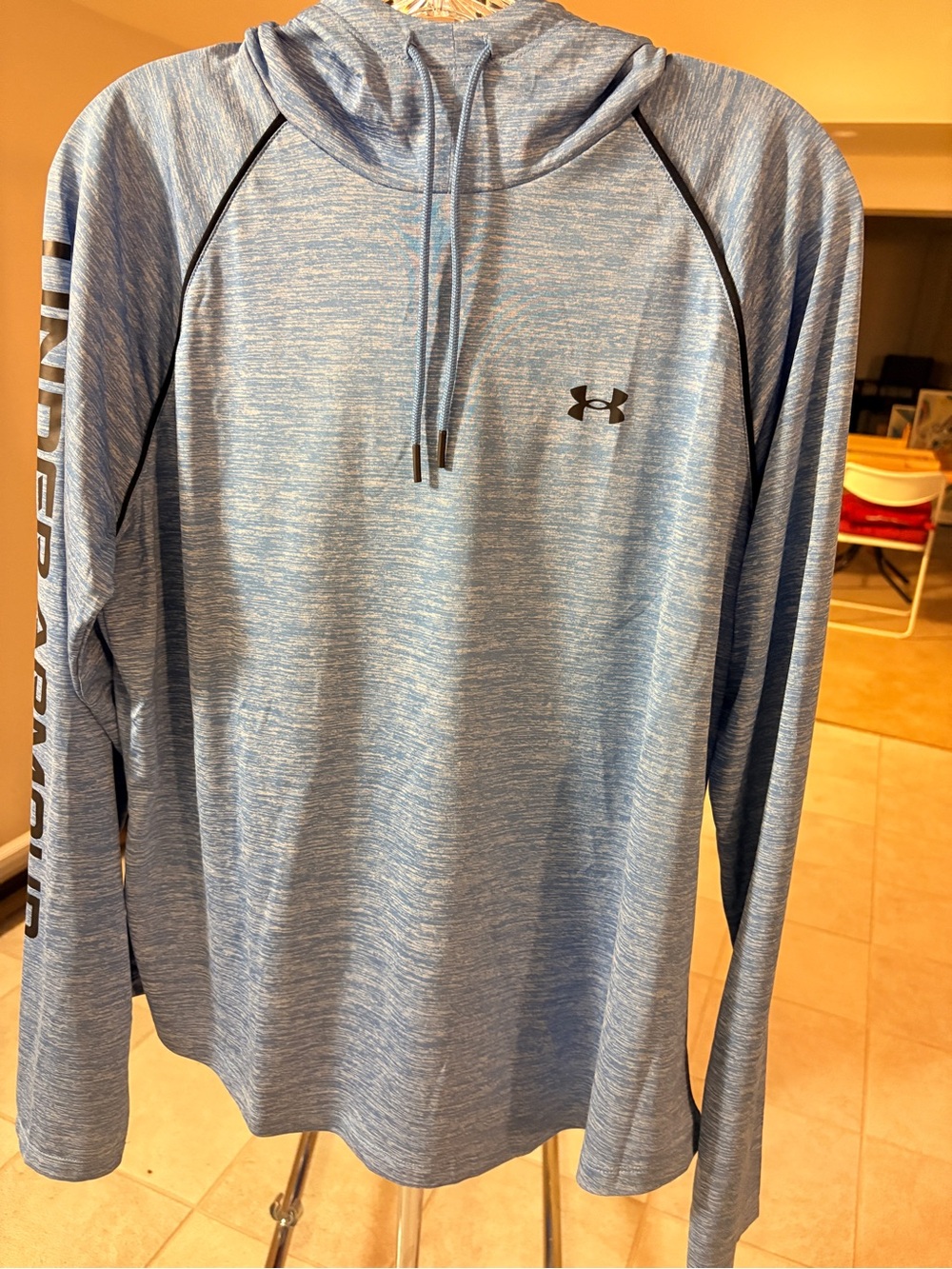 BOGO Under Armour Heathered Light Blue Hooded Performance Pullover